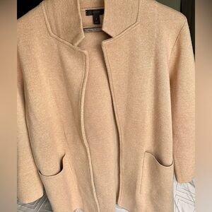 J. Crew Beige Knit Sweater Blazer